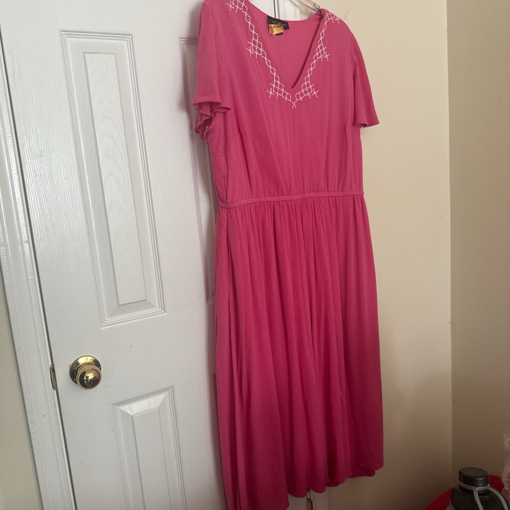 Lane Bryant Pink Maxi Dress